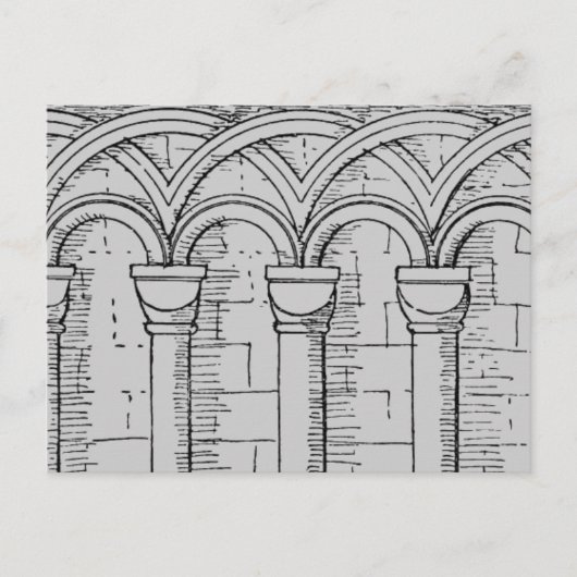 Carte postale Architecture médiévale (Devant)