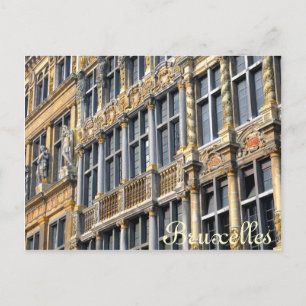 Carte Postale Architecture médiévale de la Grand place à Bruxell