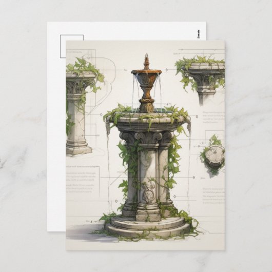 Carte postale Architecture néoclassique (Devant / Derrière)