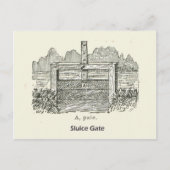 Carte Postale Architecture, portail en bois (Devant)