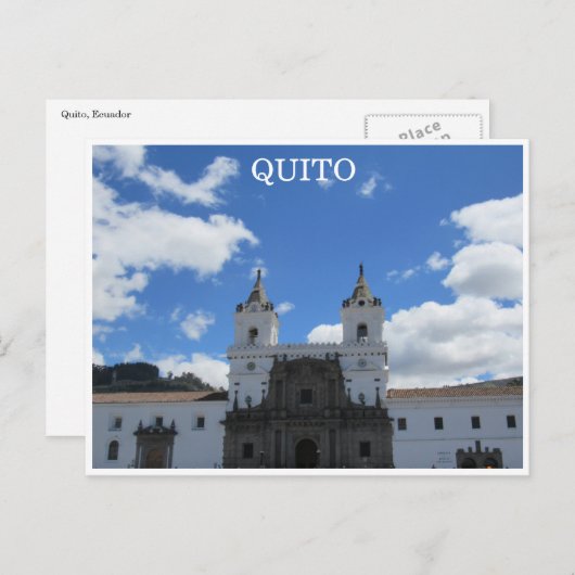 Carte Postale architecture quito (Devant / Derrière)