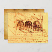 Carte Postale ARCHITECTURE RENAISSANCE, Parchemin antique (Devant / Derrière)