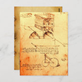 Carte Postale ARCHITECTURE RENAISSANCE, Parchemin antique (Devant / Derrière)