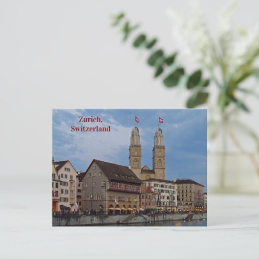 Carte Postale Architecture Suisse Zurich (Debout devant)