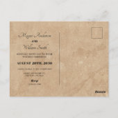 Carte Postale Architecture vintage de mariage (Dos)