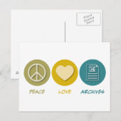 Carte Postale Archives Peace Love (Devant / Derrière)