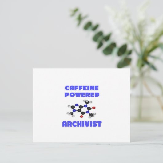 Carte Postale Archiviste de Caffeine Powered (Debout devant)