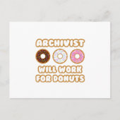 Carte Postale Archiviste .. Fonctionnera Pour Les Donuts (Devant)