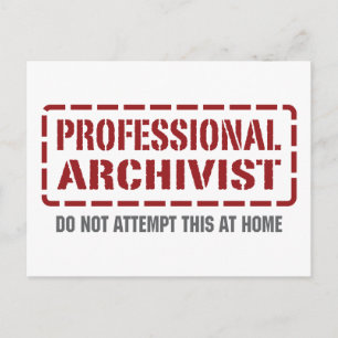Carte Postale Archiviste professionnel