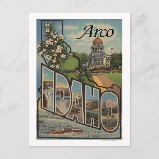 Carte Postale Arco, Idaho Grandes Lettres ScènesArco, ID (Devant)
