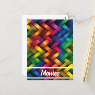 Carte Postale Arcoíris de Geometría Vibrante