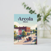 Carte Postale Arcola, Illinois (Debout devant)