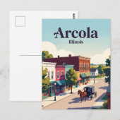 Carte Postale Arcola, Illinois (Devant / Derrière)
