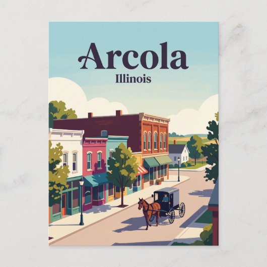 Carte Postale Arcola, Illinois (Devant)