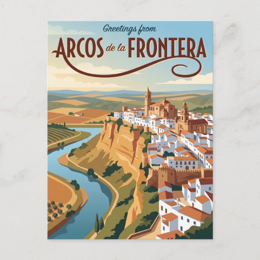 Carte Postale Arcos de la Frontera Espagne (Devant)