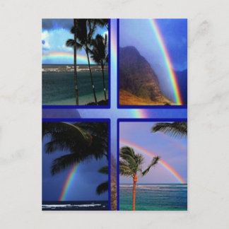 Carte Postale Arcs-en-ciel de l'île d'Hawaiian
