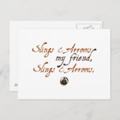 Carte Postale Arcs et flèches (Devant / Derrière)