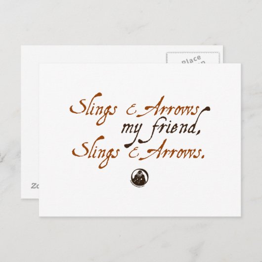 Carte Postale Arcs et flèches (Devant / Derrière)