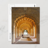 Carte Postale arcs rouges de delhi fort (Devant / Derrière)