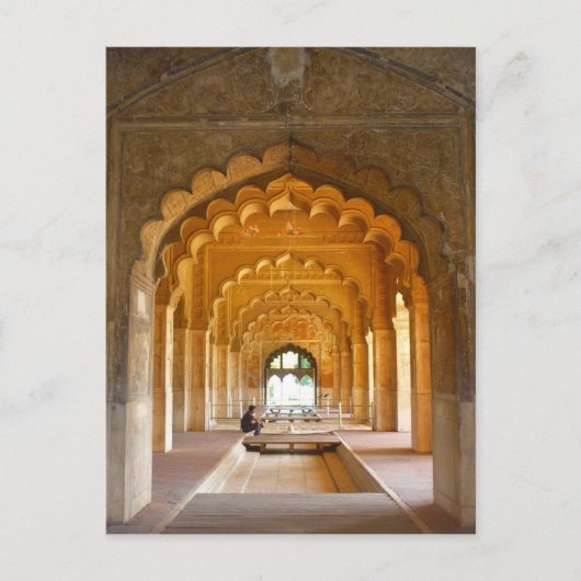 Carte Postale arcs rouges de delhi fort (Devant)