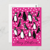 Carte Postale Arctic Animals collection- Pingouins (Devant / Derrière)
