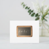 Carte Postale Ardoise 04 - Leçons mathématiques (Debout devant)