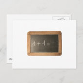 Carte Postale Ardoise 04 - Leçons mathématiques (Devant / Derrière)