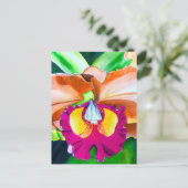 Carte Postale Ardoise à fleurs colorées (Debout devant)