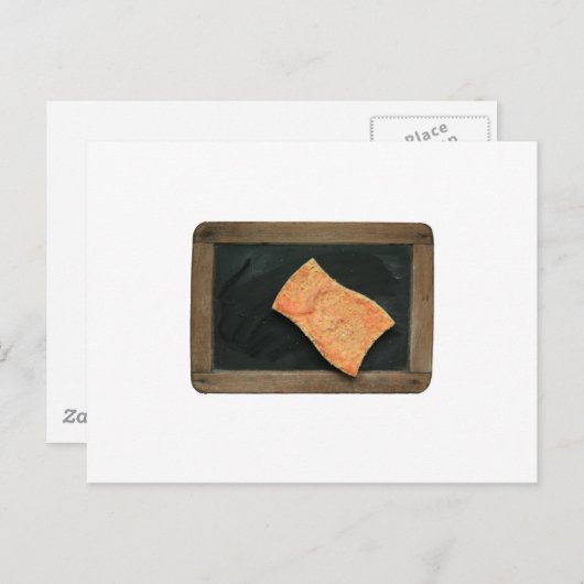 Carte Postale Ardoise Passer l'éponge Vinatge School Slate postC (Devant / Derrière)