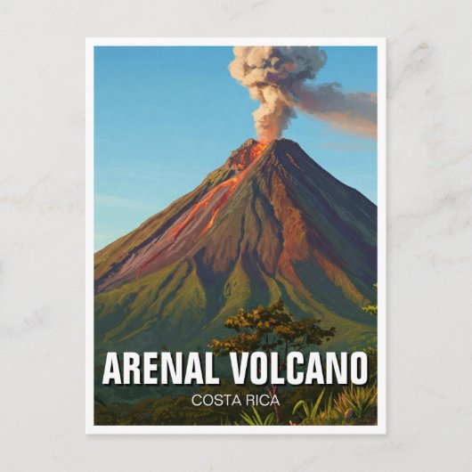 Carte Postale Arenal Volcano Costra Rica Voyage (Devant)