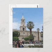 Carte Postale Arequipa - Plaza de Armas (Devant / Derrière)