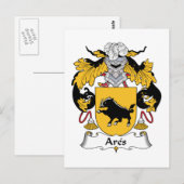 Carte Postale Ares Family Crest (Devant / Derrière)