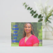 Carte Postale argent ann lee **fameuse citation (Debout devant)