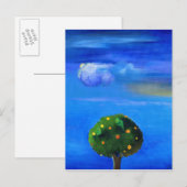 Carte Postale Argent au-dessus de l'Orange Tree 2012 (Devant / Derrière)