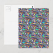 Carte Postale argent holographique (Devant / Derrière)