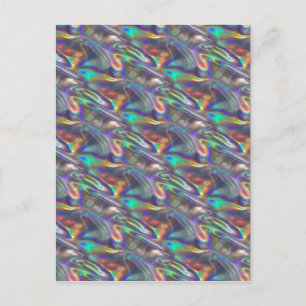 Carte Postale argent holographique