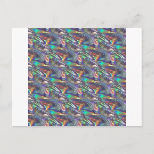 Carte Postale argent holographique (Devant)