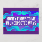 Carte Postale Argent M'Arrive Prospérité Argent Devis d'abondanc (Devant)