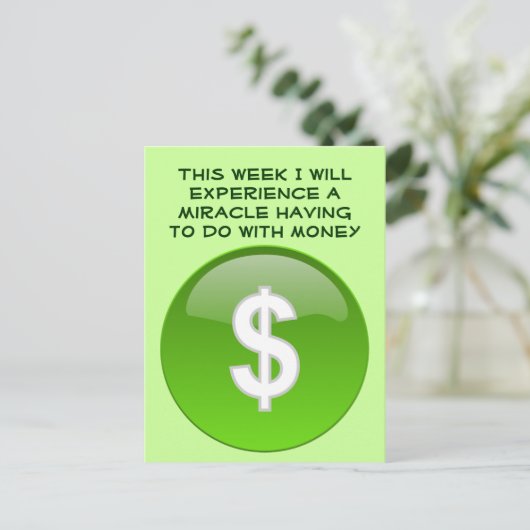 carte postale argent miracle (Debout devant)