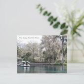 Carte Postale Argent Springs, Floride, Bateau fond de verre (Debout devant)