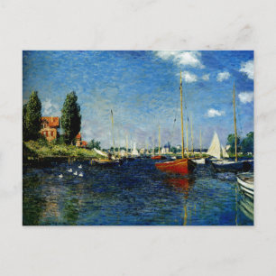 Carte Postale Argenteuil, peinture d'art par Claude Monet