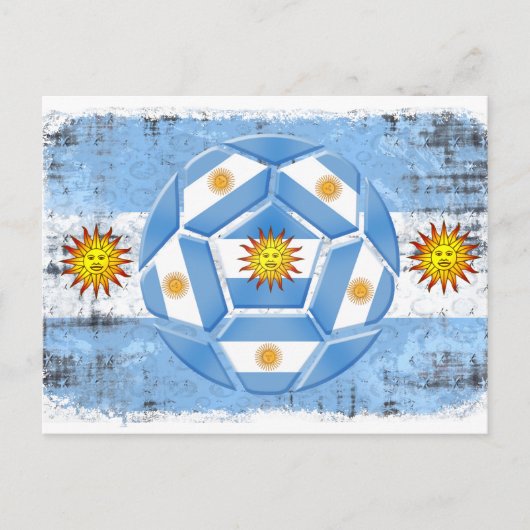 Carte Postale Argentina flag (Devant)