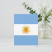 Carte Postale Argentina flag (Debout devant)
