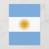 Carte Postale Argentina flag (Devant)