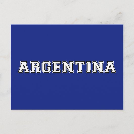 Carte Postale Argentine (Devant)