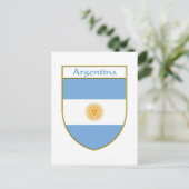 Carte Postale Argentine - Bouclier (Debout devant)