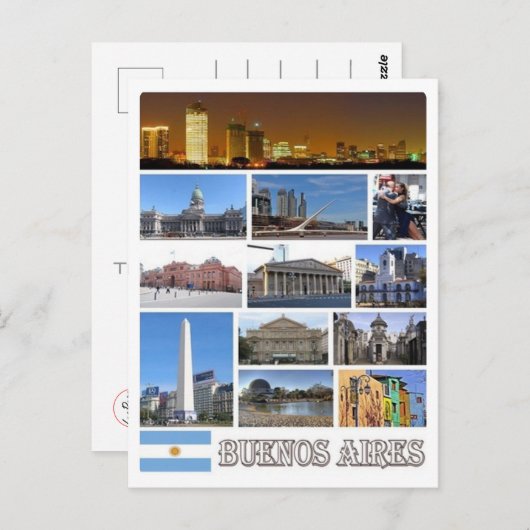 Carte Postale Argentine - Buenos Aires - (Devant / Derrière)