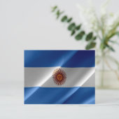 Carte Postale Argentine - Drapeau - (Debout devant)