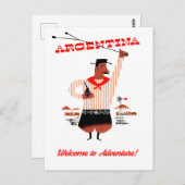 Carte Postale Argentine, Gauchos (Devant / Derrière)