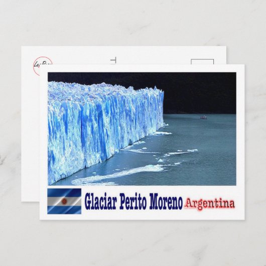 Carte Postale Argentine - Glaciar Perito - (Devant / Derrière)